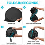 FORTEM Windshield Sun Shade - Sunshade for Car Windshield - 240T Polyester | Foldable Window Shade | Heat & UV Shield | Storage Bag - Image 7