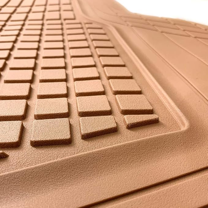 Motor Trend FlexTough Rear Cargo Mat – Heavy-Duty Trimmable Car Trunk Mat for Back of SUV, Universal Rear Cargo Liner for SUV, Flexible Trunk Liner, Automotive Floor Mats & Cargo Liners (Beige) - Image 9