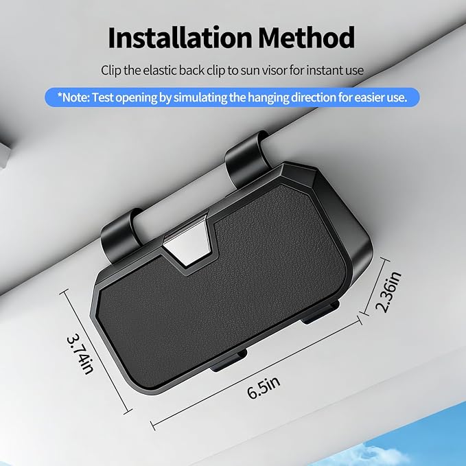 Sunglasses Holder for Car Visor Leather Eyeglasses Organizer Case for BMW X3 X5 X7 X1 3 4 2 5 Series Accessories - Image 7