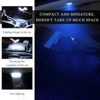 Wevdn 2 PCS Car LED Lights Interior Wireless, Sticky Car Ambient Lighting with 6 Bright LED Lamp Beads, Portable USB Rechargeable Vehicle Interior Led Night Light for Car (Blue) - Image 4