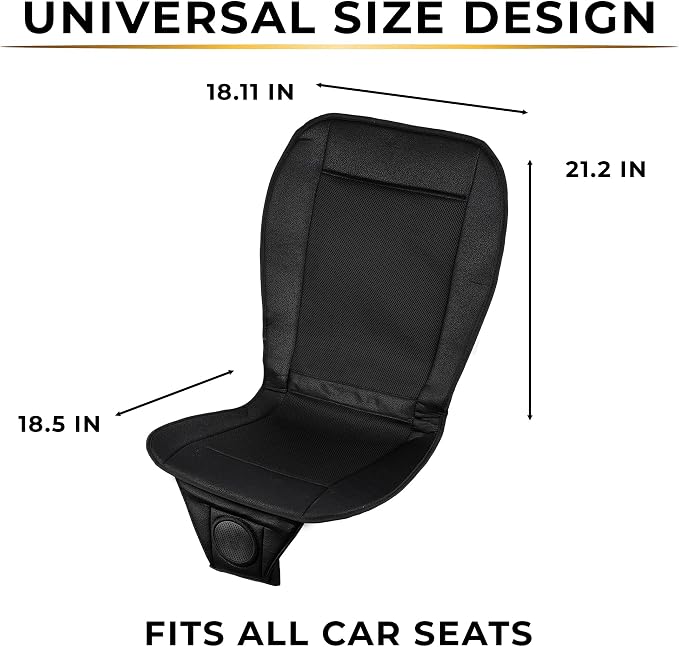 ZONETECH Cooling Car Seat Cover, Black Automotive Adjustable Temperature Comfortable Cooling Car Seat Cushion (1 Pack) - Image 5