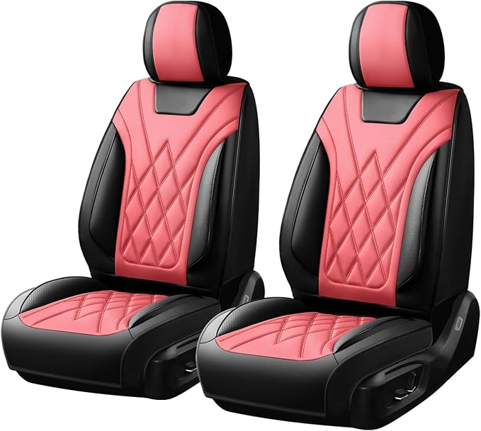 for Subaru Forester 2009-2026 Car Seat Covers, Front Pair, Red | Luxury Full Coverage Leather Seat Protectors, Waterproof Breathable, Non-Slip, Easy to Install, Airbag Compatible, All-Season - Image 9