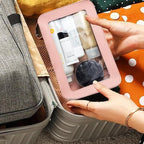 Clear Makeup Bag, Pink Travel Makeup Pouch Toiletry Bag for Women Waterproof Small Cosmetic Bag Case Small Make Up Bag with Zipper Car Organizer Car Essentials for Women Men - Image 6