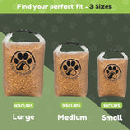 25 Cups Pet Food Storage Bag for Travel - Transparent Leak-Proof Dog Food Container with Roll-Top Closure, Keeps Kibble Fresh for Camping Trip, Dog Boarding, Weekend Getaways - Image 8