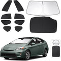 TINGLU Window Shades for Toyota Prius Hatchback 2010-2015 (Not for Prius C or Prius V) 10PCS Accessories Full Windows Rear Triangular Windshield Sun Shade Sun UV Rays Privacy Protection for Camping by TINGLU