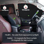 XCBYT Magnetic Car Side Window Shades, 100% Blackout Privacy Curtains | Blackout privacy for camping, naps & work. Keeps your car cool. Fits steel frames only, measure first - Image 8