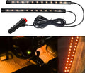 Car LED Strip Light, Interior Car Lights, 12V 24 LED Auto Atmosphere Lamps with Cigarette Lighter, Auto Lamp Ambient Night Light Strip Lighting Kit for Vehicles (Cigarette Lighter/Yellow) by Unknown