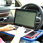 Steering Wheel Tray,Car Table Food Trays for Eating,Laptop Mount,Cars Desk for Driver,Fit Most Auto Vehicle Steering Wheels (Blue, Medium) - Image 3
