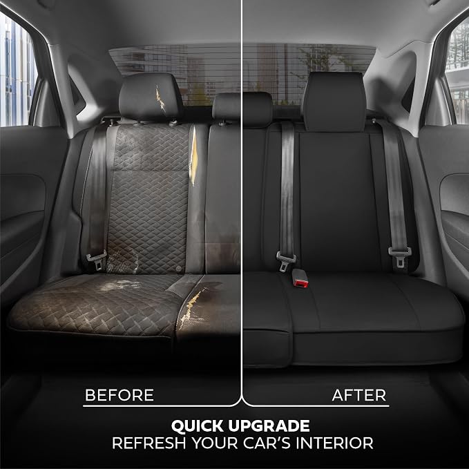 MotorBox Cabin King Black Label Leather Seat Covers for Trucks & Cars | Black Full Set Car Seat Covers, Waterproof Leather Seat Covers, Car Accessories, Seat Protector, Universal Fit - Image 8
