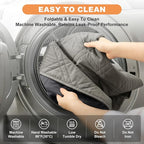 100% Waterproof Washable Dog Blanket，Light Gray+Gray， 52"x82" | ,7-Layer Reversible Couch Covers for Dogs Met for Sofa Furniture Car Camping - Image 7