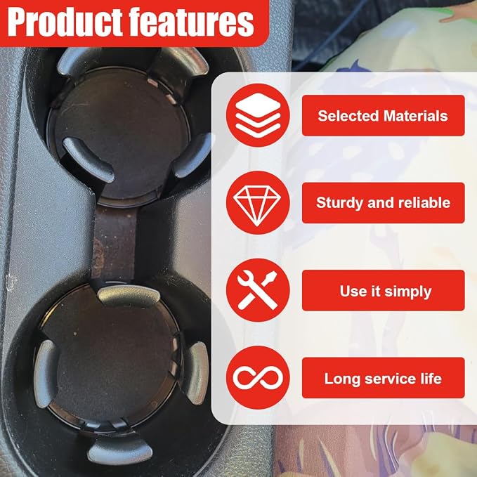 YoRise Car Cup Holder Expander, Automotive Drink Holder Adapter with Adaptive Clamping Arm, Universal Vehicle Cupholder Expander Accessories for Fixing Water Cups, Drinks (1PC) - Image 4
