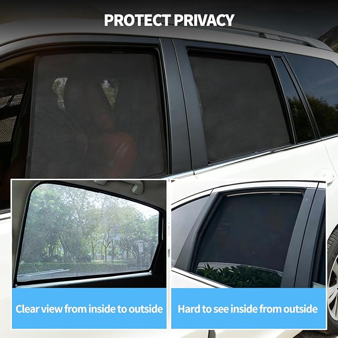 2PCS Rear Side Window Sun Shades for 2023-2026 Honda CRV | Breathable Mesh UV & Heat Blocking Privacy Rear Side Window Covers, Ideal for Baby, Travel and Camping Accessories - Image 7