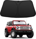 Windshield Sun Shade for 2021-2026 Fo-rd Bronco | Foldable, Full covered for windshield, Block UV Rays, Heat Reduction, Easy to install, Keeps Car Cooler by YYCKE