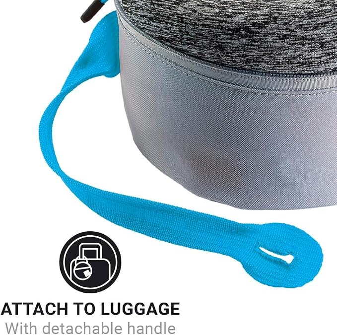 Go Travel Universal Travel Pillow Packer, Roll to Fit, Blue | Compatible with Most U-Shaped Memory Foam Neck Pillows, Perfect for Airplane, Bus, Car, and Train Journey, Travel Essentials - Image 7