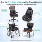 Seat Cushion & Back Support for Tailbone and Lower Back Relief | Higher Back for Stable Lower-Back Support / Dual-Sided Grip Keeps It in Place / Support Without Sinking / Durable / Washable - Image 7