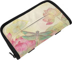 Car Tissue Holder Car Napkin Holder Tissue Box Dispenser Storage Case Sun Visor Mask Holder Accessories with Adjustable Straps Reusable Refillable Dragonfly Lotuses Yellow by Unknown