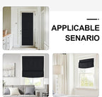 NICETOWN Black Magetic Blackout Roman Shade, No Drill Cordless Door Blinds | Thermal Insulated, Privacy Shades for Bedroom, No Tools Roll Shade, French Front Door Window Cover, 35 x 64 inches Long - Image 7
