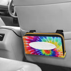 Biyejit 2 Pack Car Tissue Holder, Rainbow Tie Dye Premium Sun Visor Napkin Case, Hanging Car Accessories Used to Organize Paper Towels and Storage Small Items - Image 6