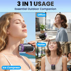 2026 Car Clip on Fan Air Conditioner with Led Display (Purple) | Mini Clip Fan Portable Personal Clip-On Air Conditioner for Shirt Silent Rechargeable Exhaust for Kitchen - Image 5