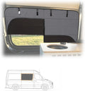 MELIPRON Sliding Door Window Cover Fit for Mercedes Sprinter NCV3 & VS30 | 2007-2026, 2 Folding Ventilation Panels, Magnetic Insulated Blackout Privacy Sun Shade for Campers & Van Lifers, Gray by MELIPRON