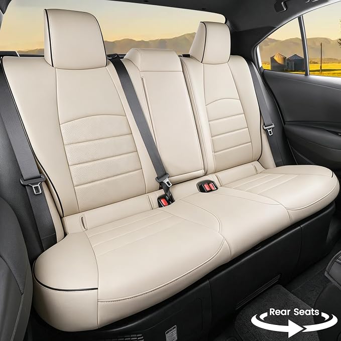 HKZ Customized Special seat Cover for Toyota Corolla (Beige, 2023-2026 Corolla Hybrid SE) - Image 2