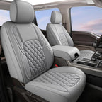 Huidasource 2007-2017 Wrangler JK Custom Seat Covers (Full Set/Gray) | Waterproof Leather Seat Cushion Protector for Jeep Wrangler JK 4-Door Sahara Sport Rubicon by Huidasource