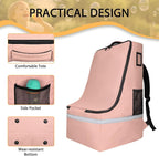 LARIPOP Car Seat Travel Bag for Airplane, Universal Gate Check Car Seat Bag, Padded Backpack with Waist Belt, Reflective Strips & Protective Feet, Fits Infant Convertible Booster Seats, Flesh - Image 5