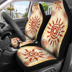 GENANY Celestial Sun Car Seat Covers, 2-Piece Front Seat Set | 2-piece polyester front seat cover set, each 35 x 21 x 21 inches, with adjustable straps and hooks - Image 3