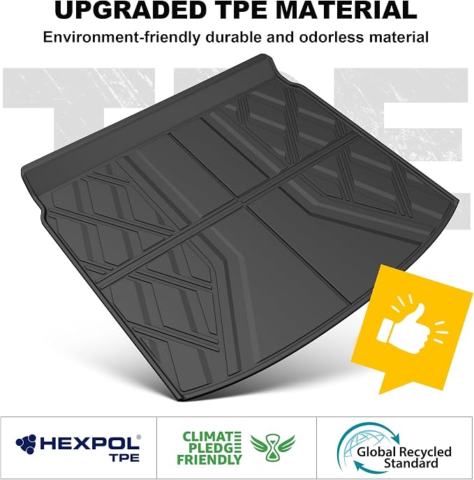 Cargo Liner Fit for Honda CRV 2023-2026 (Gasoline & Hybrid) | TTX LIGHTING Cargo Mat (Upper Deck) with Back Seat Protectors All-Weather TPE CR-V Accessories Backrest Mats - Image 7
