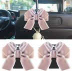 2-Pack Car Seat Headrest Hooks, Handbag Hangers, Pinkish-white | Storage organizer for handbags, clothes, coats and grocery bags; practical interior accessory for most cars and SUVs by Unknown