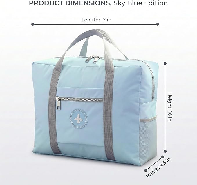 Backless Booster Seat Travel Bag, Blue | For Airport, Booster Seat Cover, Airplane Travel - Image 4