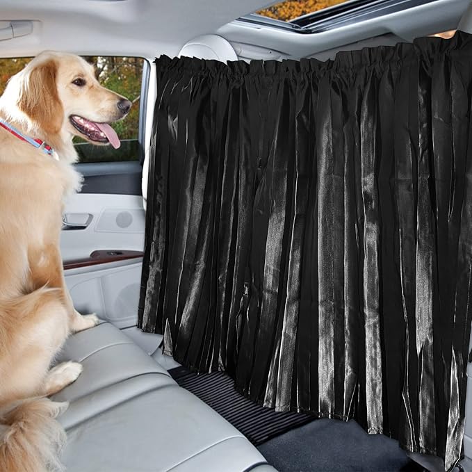 ZATOOTO Car Window Curtains for Privacy, Magnetic Divider Window Sun Shade | Universal Fit, Front & Rear Divider, Keep Cool, Easy Installation, For Travel & Camping, Removable Simple - Image 3