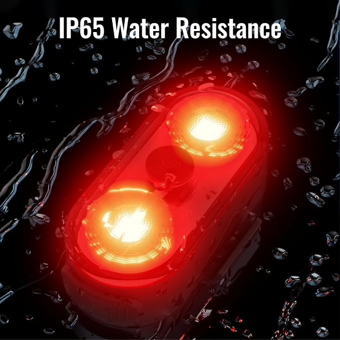 Wireless LED Lights for Car 4PCS- Button and Remote Control Interior Ambient Strobe Light, USB-C 120H 8 Colors IP65 Waterproof Rechargeable Underglow Light for Cars, Trucks, eBike, Motorcycle - Image 7