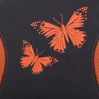 Flying Banner Butterfly car seat Covers ful Set Fashion Universal Lady Woman Female Rear Bench Split Colorized (Full Set, Orange) - Image 5