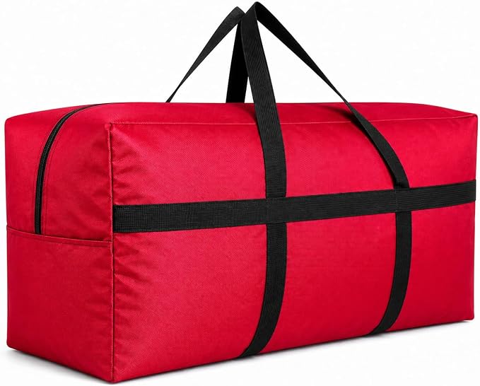 DoYiKe Large Storage Duffle Bag, Duffel Bag for Travel Red 80L by DoYiKe