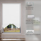 Myshade Arch Window Shades Half Circle Light Filtering Cellular Shades Cordless No Drill Blinds for Windows Half Moon Honeycomb Fabric No Tools Shades Easy Install (1PCS White 72" W X 36" H) - Image 4