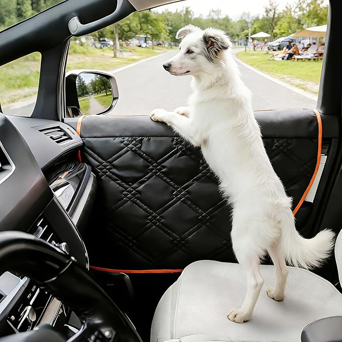 Falala Dog Car Door Protector 28.7" x 22 - Heavy Duty Pet Car Door Guard for Full-Size SUV & Trucks, Reinforced Stay-in-Place Insert Tabs, Waterproof Scratch-Proof Door Cover 2 PCS by Falafa