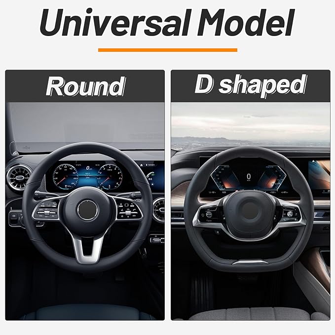 KAFEEK Elastic Stretch Steering Wheel Cover, Universal 15 Inch, Black | Warm in Winter and Cool in Summer, Microfiber Breathable Ice Silk, Anti-Slip, Odorless, Easy Carry - Image 5