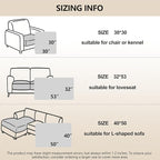 gogobunny 100% Double-Sided Waterproof Dog Bed Cover Pet Blanket Sofa Couch Furniture Protector for Puppy Large Dog Cat, Reversible (30x30 Inch (Pack of 1), Dark Cream/Light Cream) - Image 7