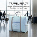 Backless Booster Seat Travel Bag, Blue | For Airport, Booster Seat Cover, Airplane Travel - Image 2