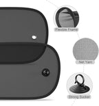 DIZA100 Car Sun Shade, 2 Pack Window Shade for Baby Universal Cling Sunshade for Side Window Sun Glare and UV Protection for Kids/Adults/Pets - 20''x12'' Fits 98% Cars(Suction Cup Stick) - Image 7