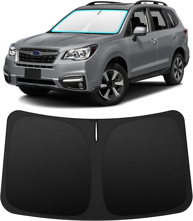 INSAUTO Custom Fit Windshield Sun Shade for Subaru Forester 2014-2018 | Foldable Front Window Sunshade Car Accessories, UV & Heat Reflector, Keeps Interior Cool, Includes Storage Bag by INSAUTO