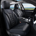 Coverado Car Seat Covers, Front Covers for Cars, Car Seat Cover Front Seats, Automotive Seat Cover, Waterproof, Leather Car Seat Cushion, Universal Interior Covers Seat Protectors for Most Cars by COVERADOAUTO