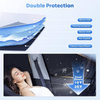 Canvcle Window Shades for 2013-2018 Toyota RAV4 Accessories Windshield Sun Shade Side Rear Window Cover Sunshade Sun Visor Shield Privacy Protection for Camping Keep Vehicle Cool Black 8PCS - Image 4