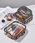 3 Pack Clear Toiletry Bag for Women, TSA Approved Organizer for Travel Size Toiletries Carry on Travel Accessories Bag Airport Airline Compliant Bag Makeup Bag Zipper Pouch Set - Image 2