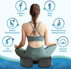 BlissTrends Thick Seat Cushion for Office Chair & Car Seat, XL, Grey | Memory Foam with Removable Cover, Ergonomic Tailbone & Sciatica Support for Pressure Relief and Long Sitting, 3.9" Thick - Image 7