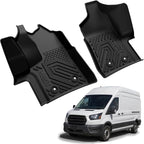 LASFIT Floor Mats for Ford Transit 2022-2026 Vinyl Floor with Posts Only | Ford Transit 150/250/350/350HD All Weather TPE Durable Protector Full Coverage Floor Liners for Transit-150 250 350 350HD - Image 9