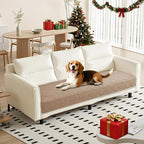 Waterproof Dog Bed Cover Pet Blanket, Soft Couch Cover for Dogs Washable, Non-Slip Dog Blanket Protect Furniture Couch Sofa Car for Puppy Large Dogs Cat (30x70 Inch, Khaki) by CYCMACOHOME