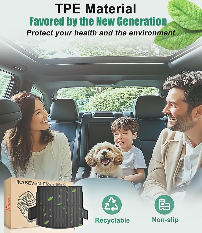 All Weather Cargo Liner Fit for 2020-2022 Honda CR-V (Only for Hybrid) | Custom Fit TPE Rubber Trunk Mat Accessories for Honda CRV Hybrid - Image 6