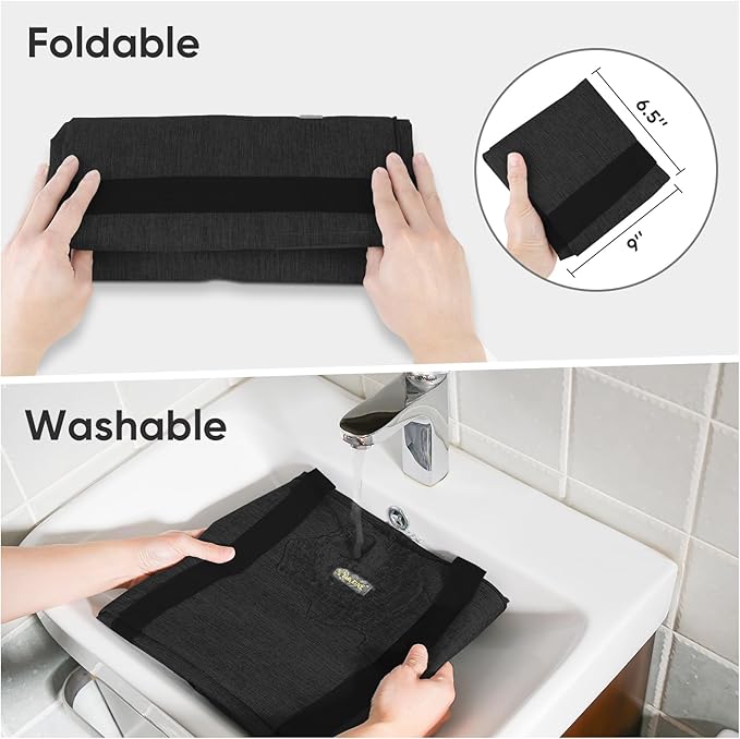 BALEINE Extra Large Storage Tote with Zippers & Carrying Handles, Heavy-Duty Oxford Fabric Moving Bags for Laundry, Space Saving, Storage, 2-Pack, Charcoal Black - Image 2
